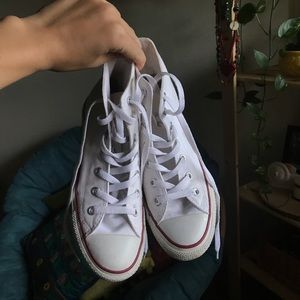 White High Top Chuck Taylors